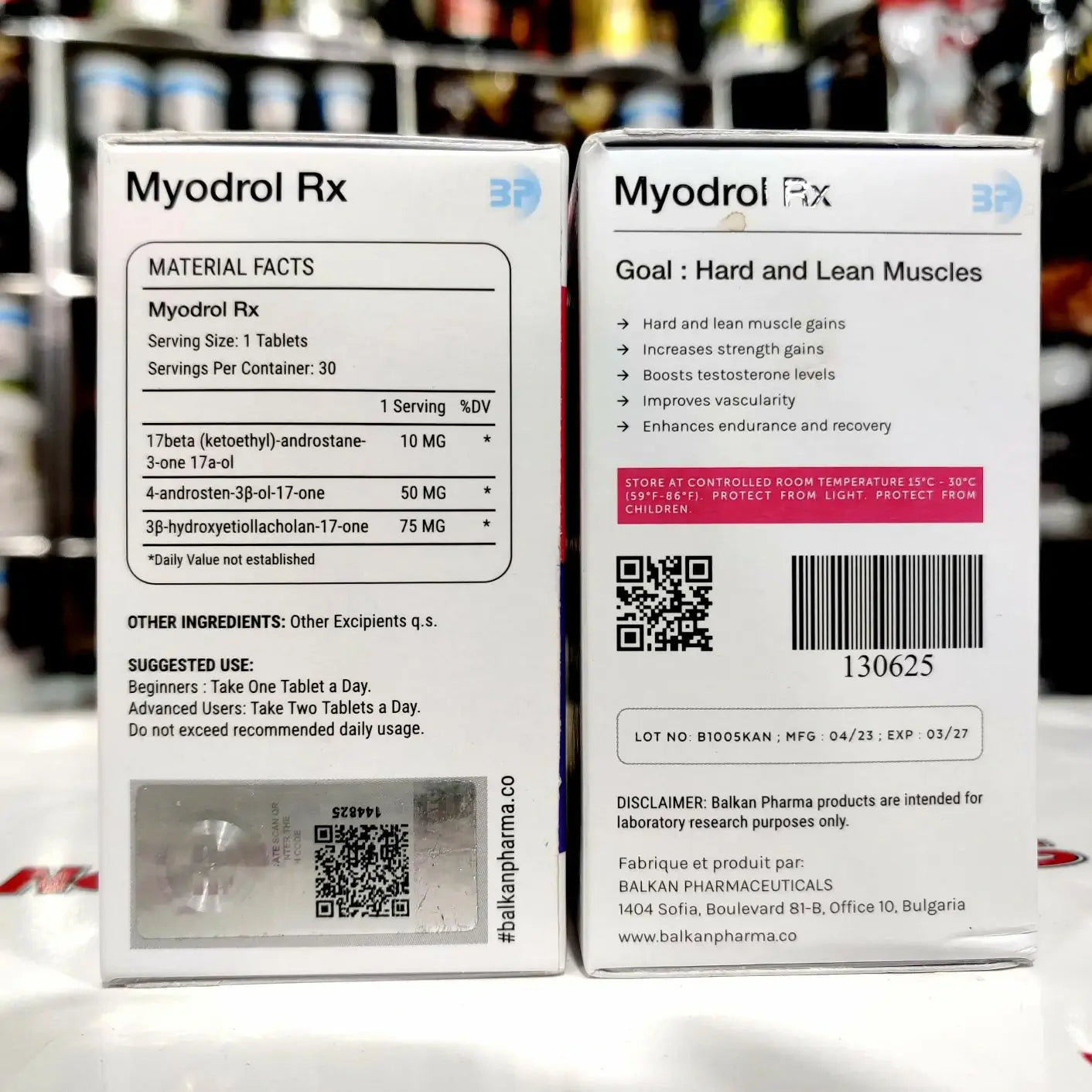 Balkan Pharma Myodrol 30 Tablets – Super Results
