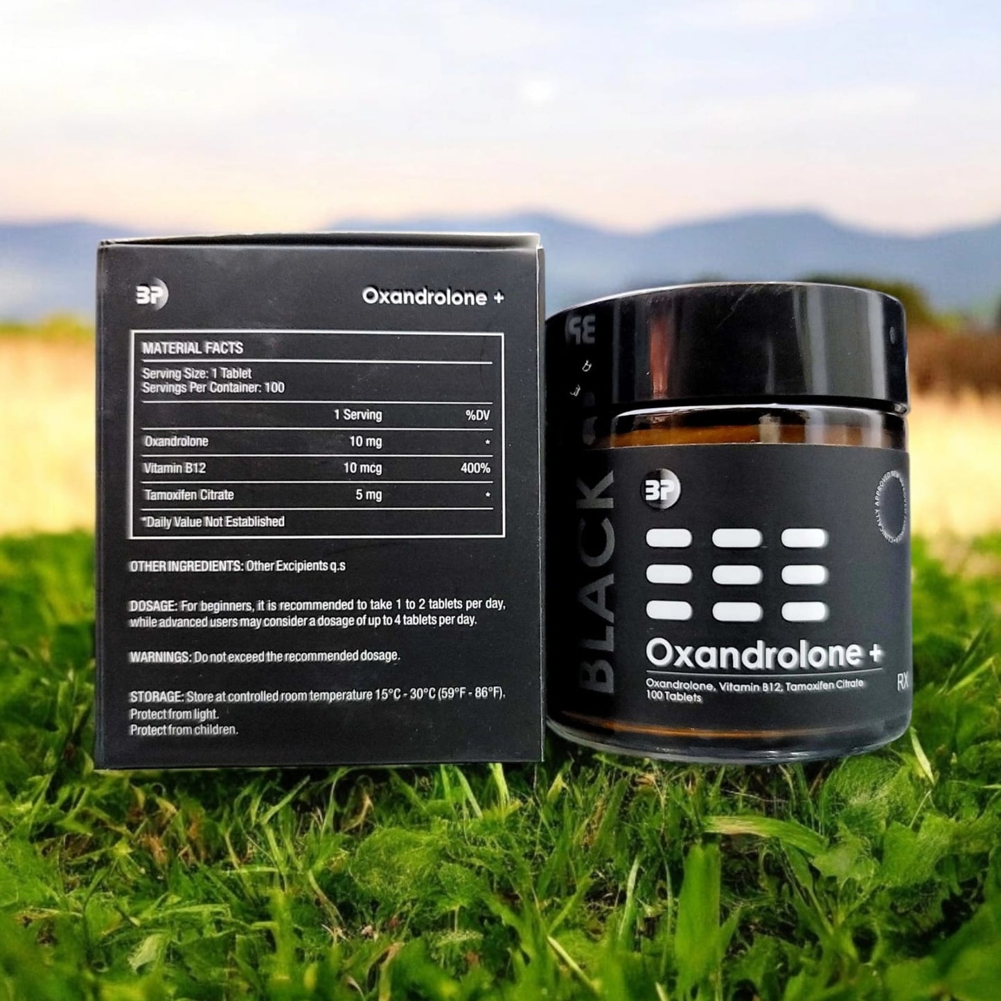 Balkan Pharma Black Series Oxandrolone 100 Tablets - Dual Code Verification
