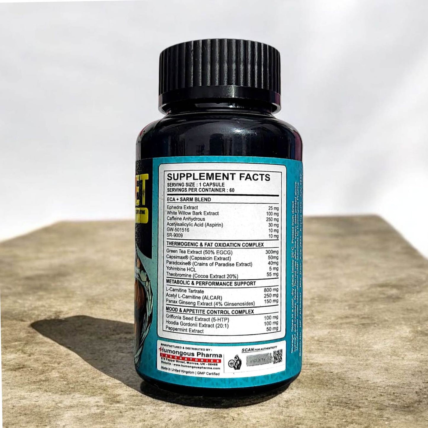 Humongous Pharma Fat Bullet Plus 60 Capsules