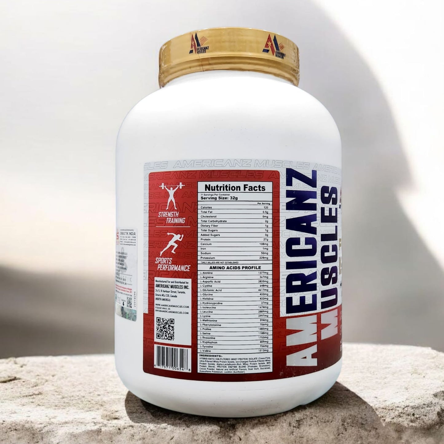 Americanz Muscles Professional ISO Hydro Protein 5 lbs 71 Servings
