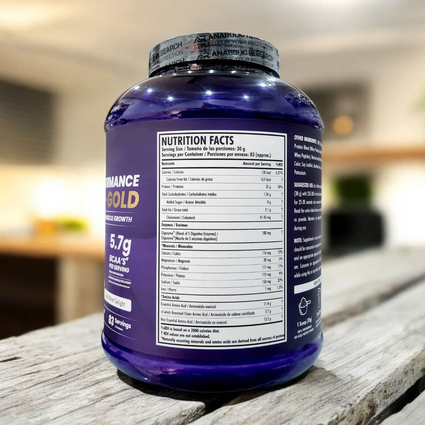 Anabolic Research 100% ISO Gold 5.5 Lbs 83 Servings