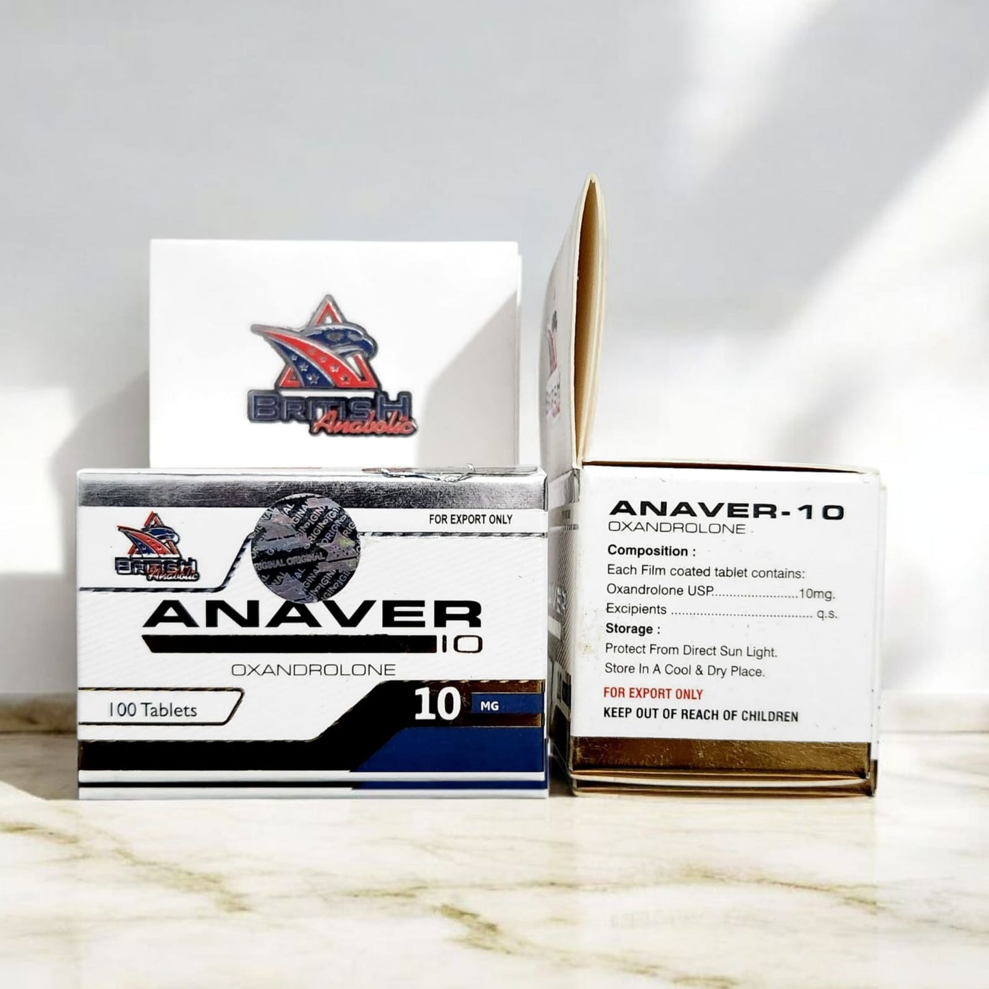 British Anabolic Oxandrolone 10mg 100 Tablets – QR Code Verified