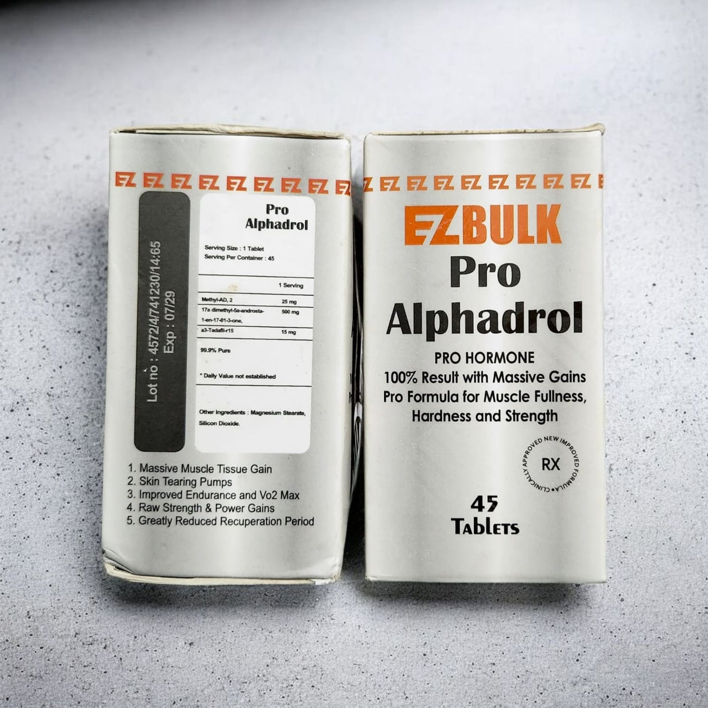 EZ Bulk Pro Alphadrol 45 Tablets