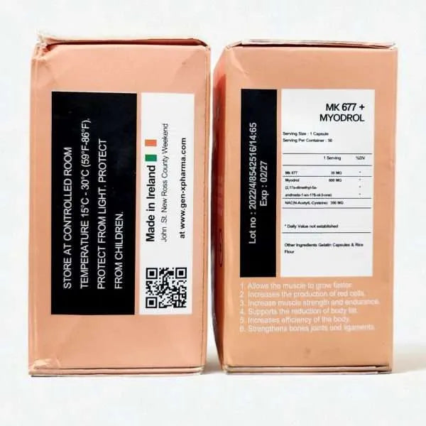GenX Pharma MYO6 (MK677+Myodrol+NAC) 50 Capsules