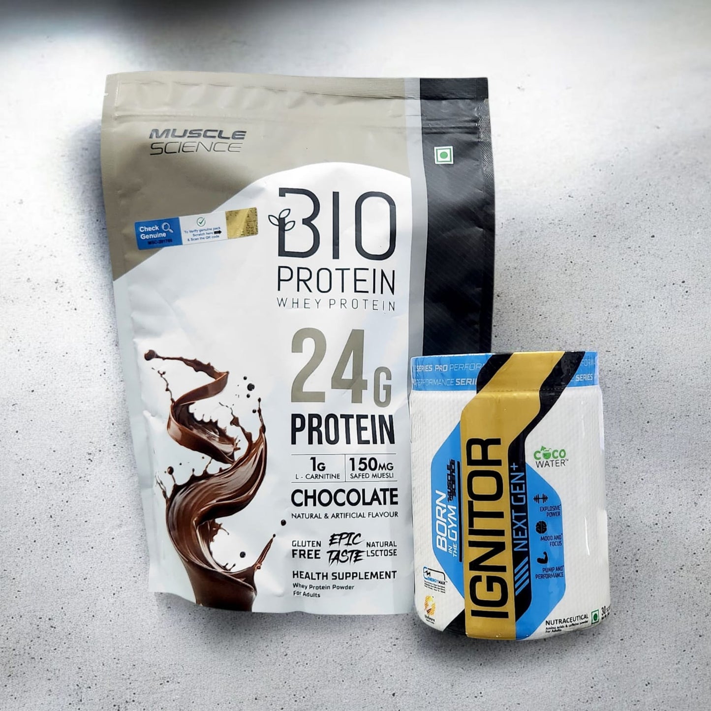 Muscle Science Ignitor Nex Gen PreWorkout 30 Servings with 500g Whey (Offer)