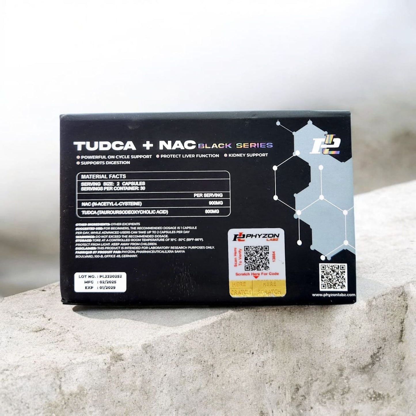 Phyzon Labz TUDCA + NAC 60 Capsules