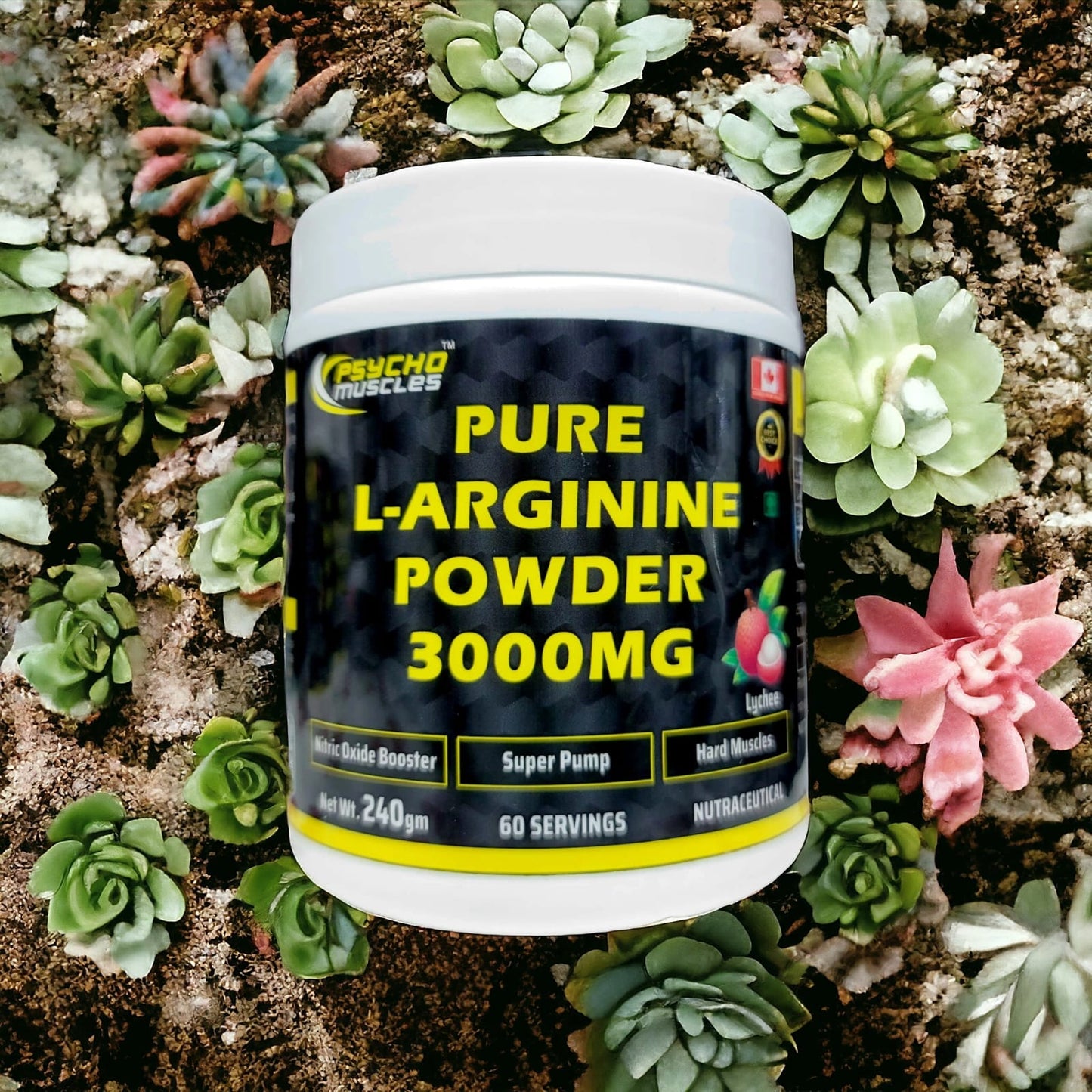 Psycho Muscles L-Arginine 3000 MG Powder 60 Serving