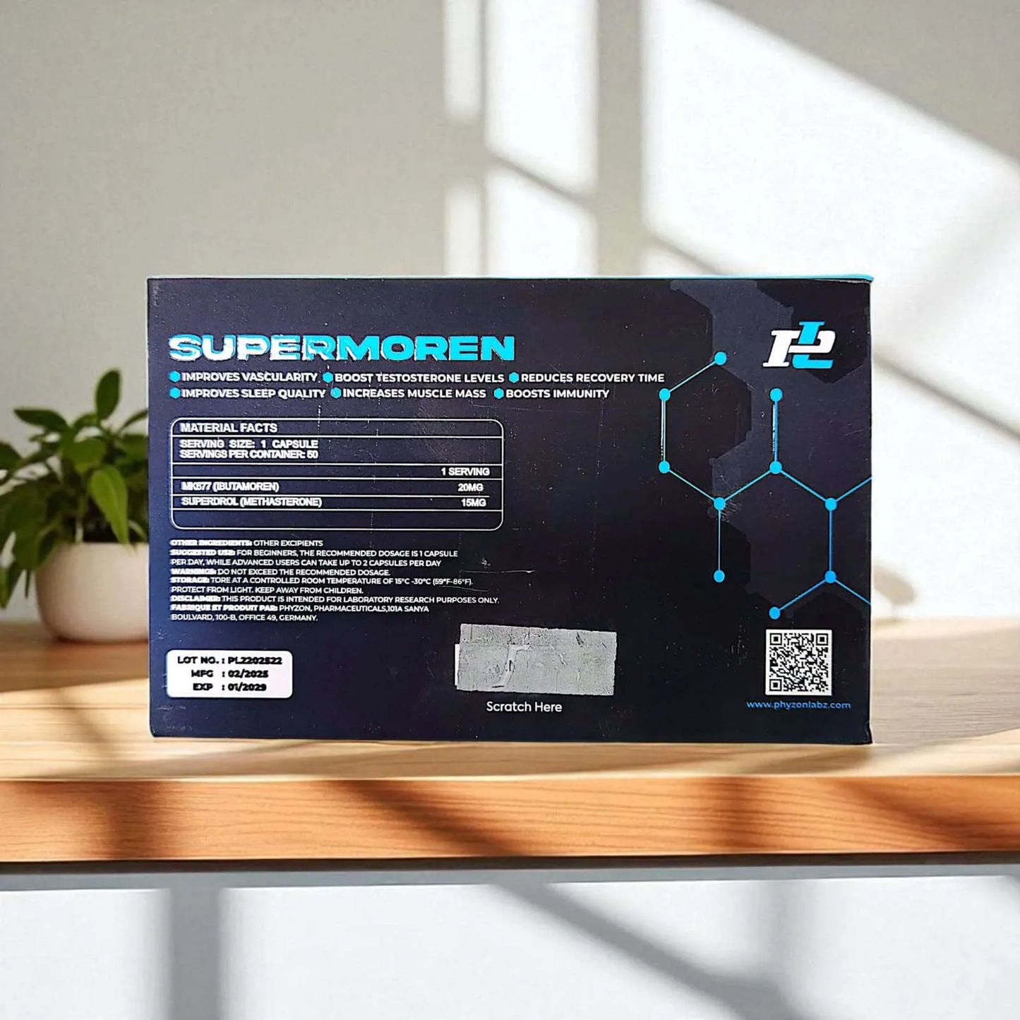 Phyzon Labz Supermoren MK677+Superdrol 35mg 50 Capsules