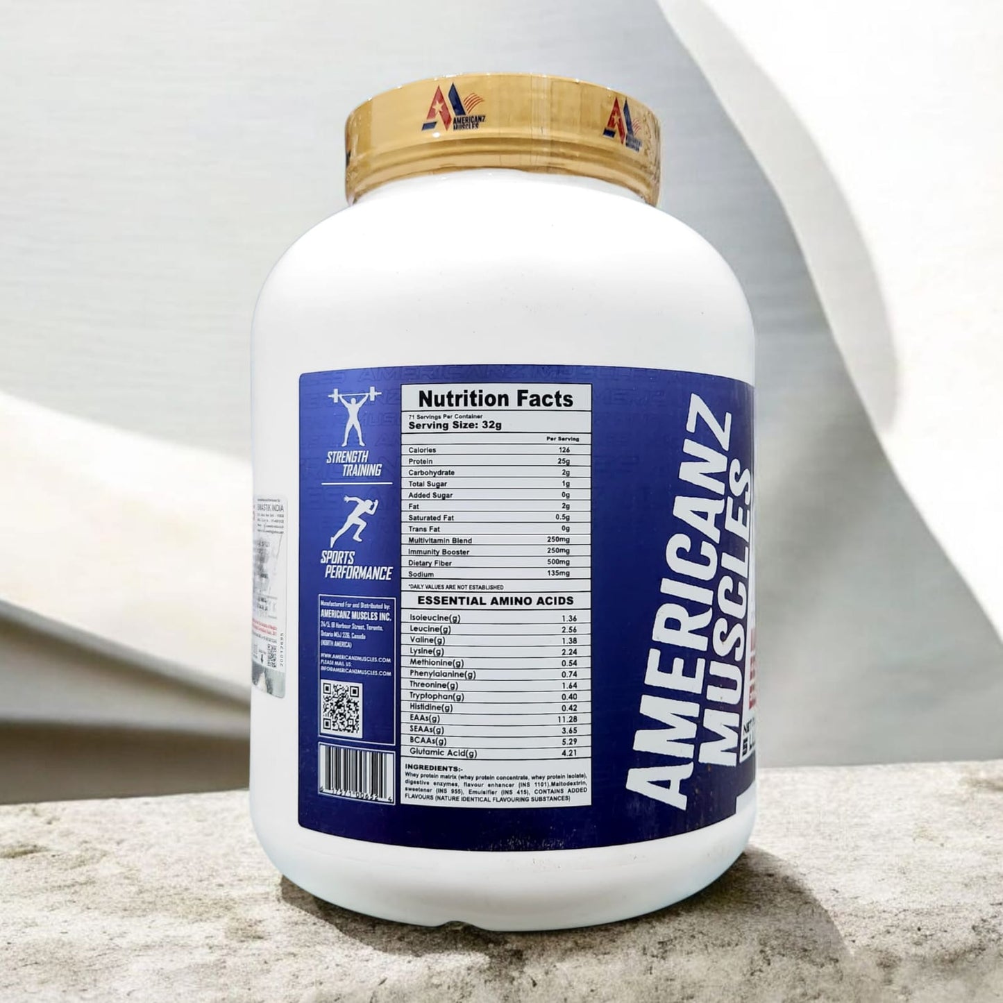 Americanz Muscles Professional Whey Protein 2.27kg 71 Servings