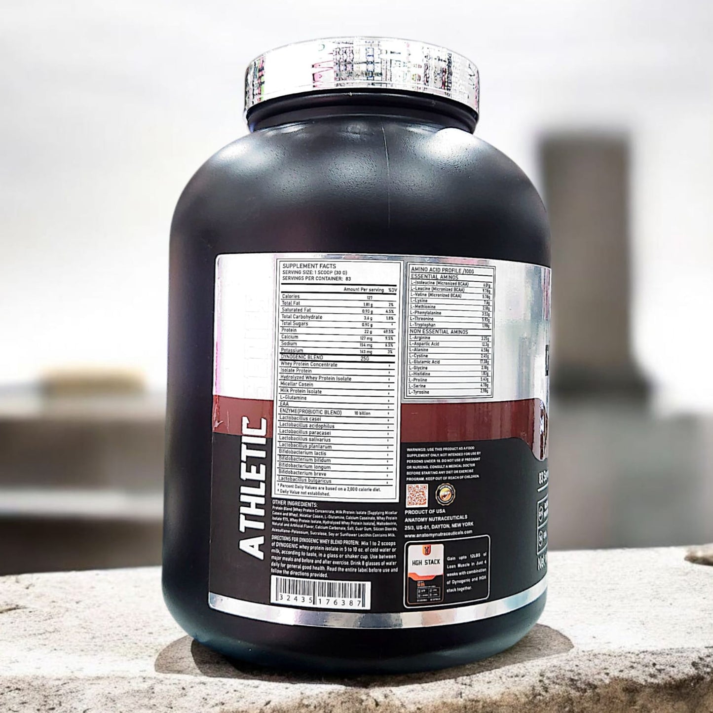 Anatomy Dynogenic Whey Blend Protein 5.5lbs 83 Servings