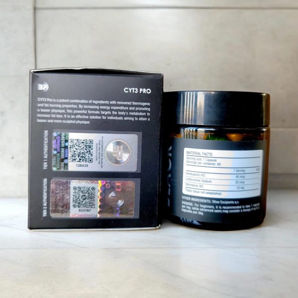 Balkan Pharma CYT3 Pro 60 Capsules – Clenbuterol HCl, Liothyronine Sodium, and Yohimbine HCl