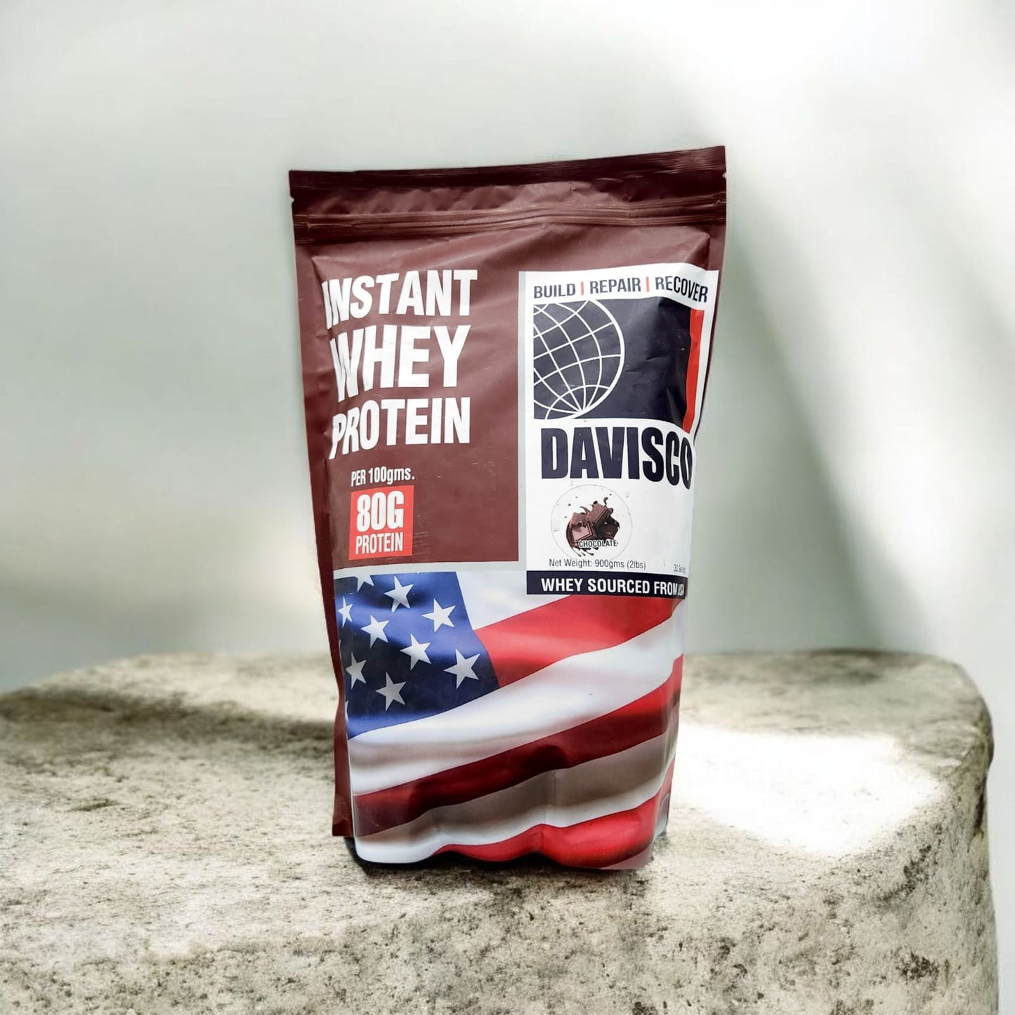 Davisco Food Pure Whey Protein with QR Code