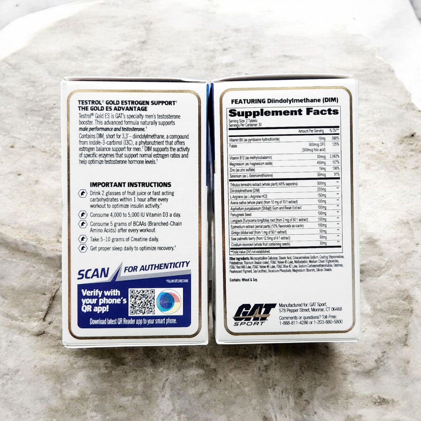 GAT Testrol Gold ES, 60 Tablets