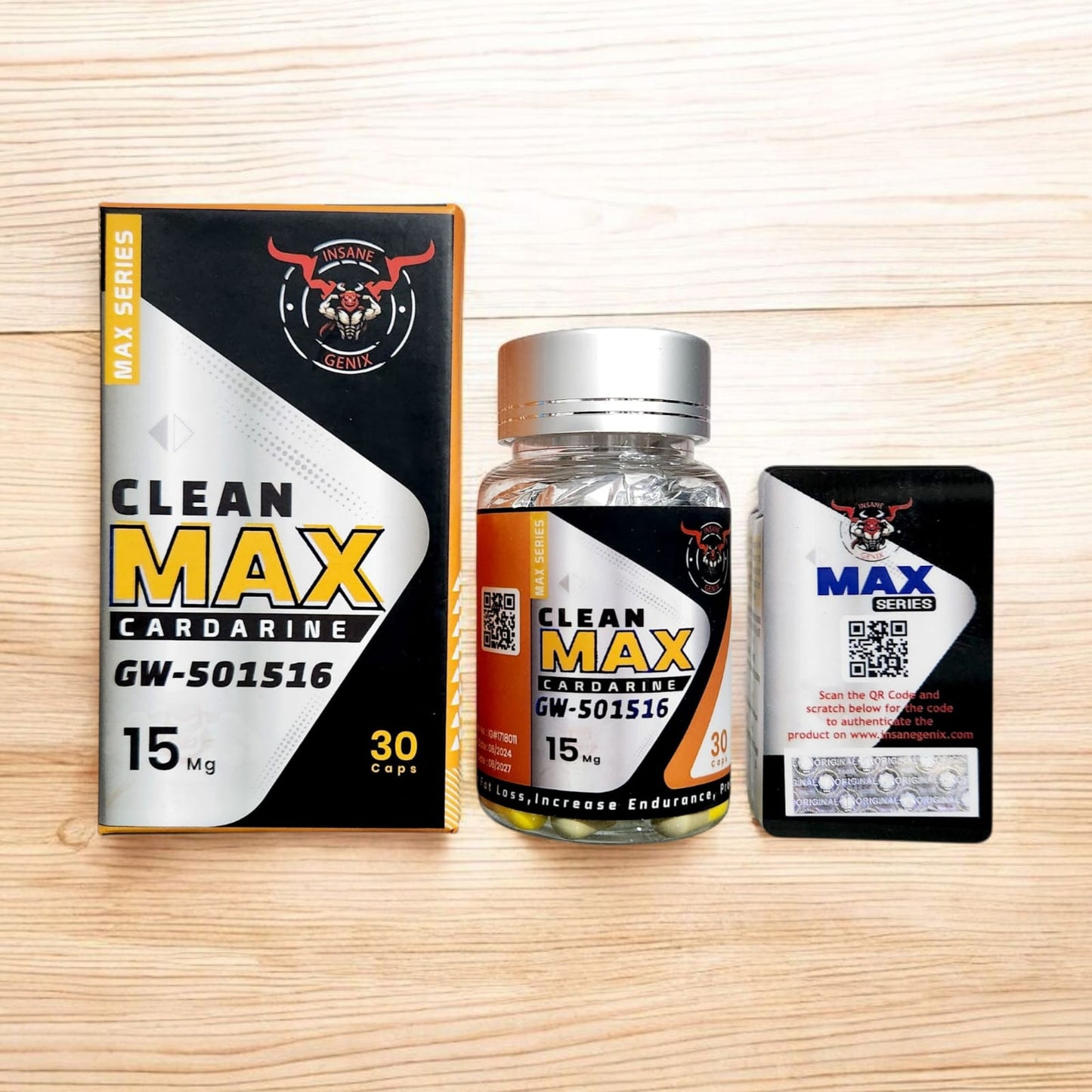 Insane Genix Clean-MAX CARDARINE (GW501516) 30 Capsules 15mg