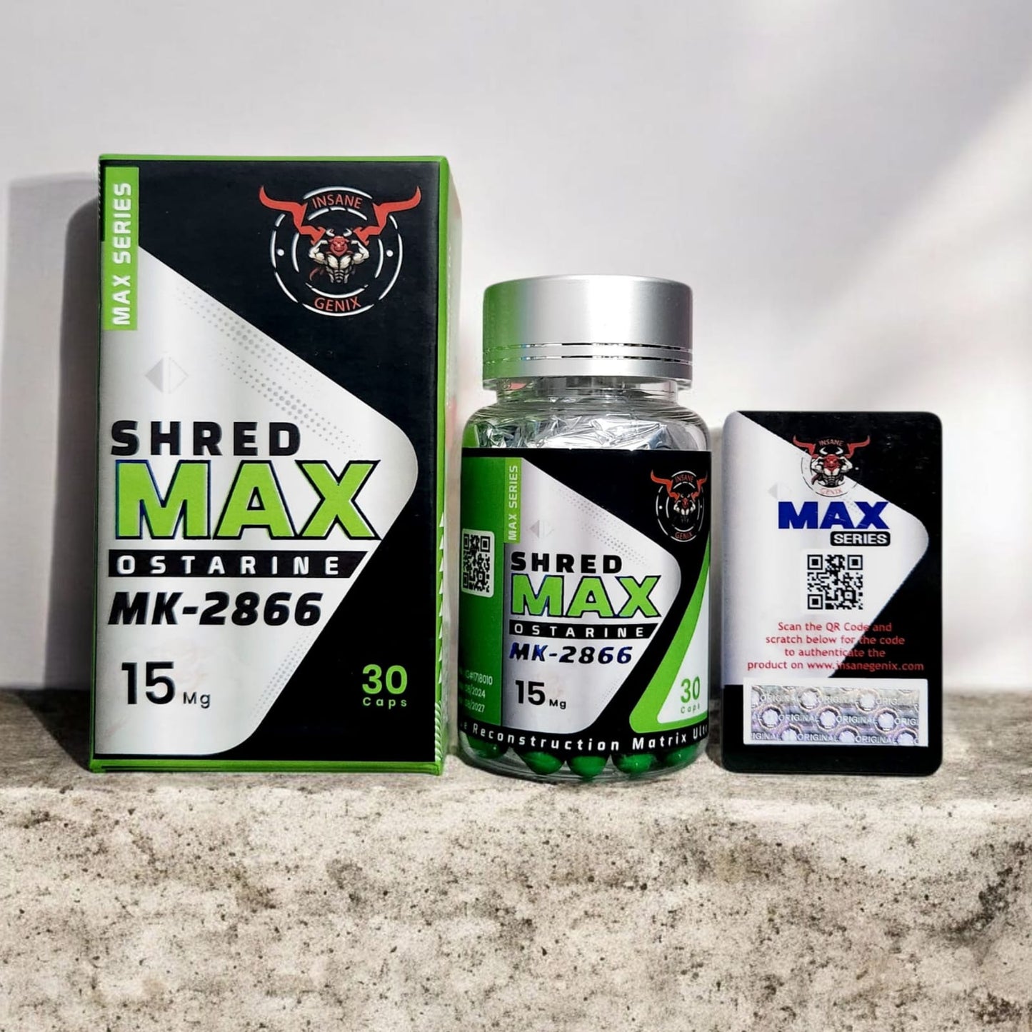Insane Genix SHRED-MAX OSTARINE (MK2866) 30 Capsules 15mg