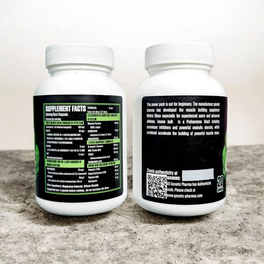 Genetic Pharma Insane Bulk 20 Capsules - QR Code Verified