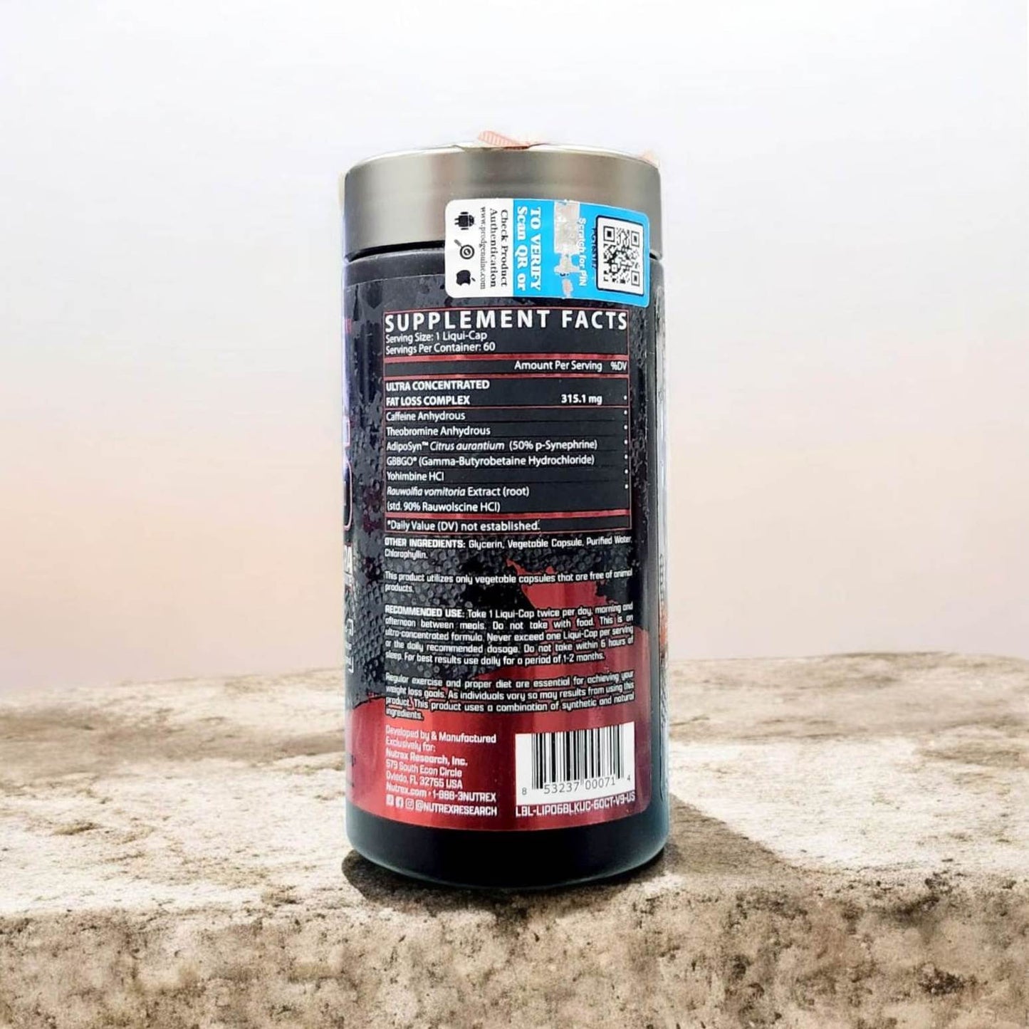 Nutrex Research Lipo 6 Black Ultra Concentrate 60 Capsules