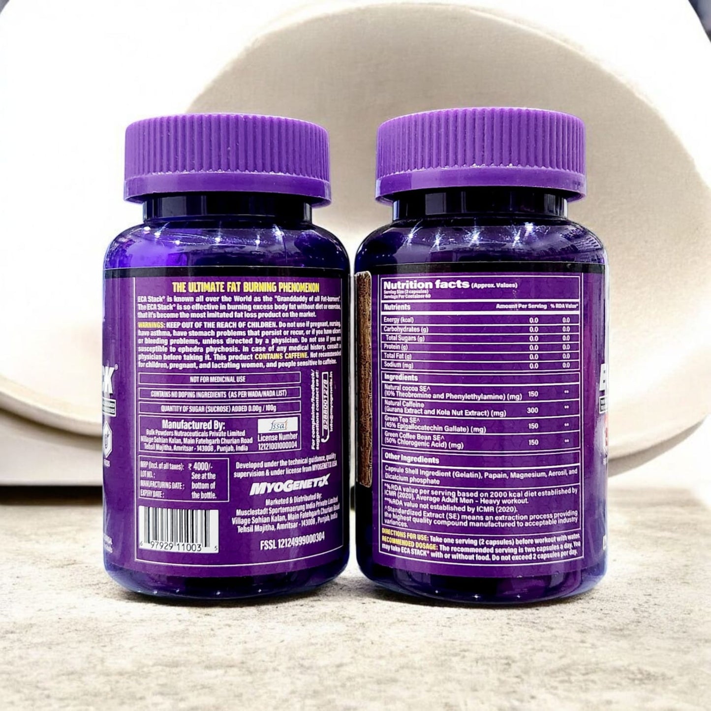 Myogenetix ECA STACK 60 Capsules