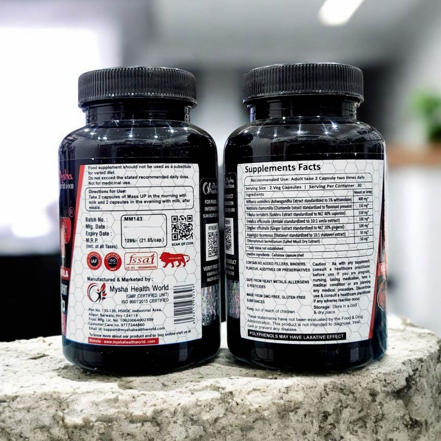 Mysha Nutrition Mass Up 60 Capsule