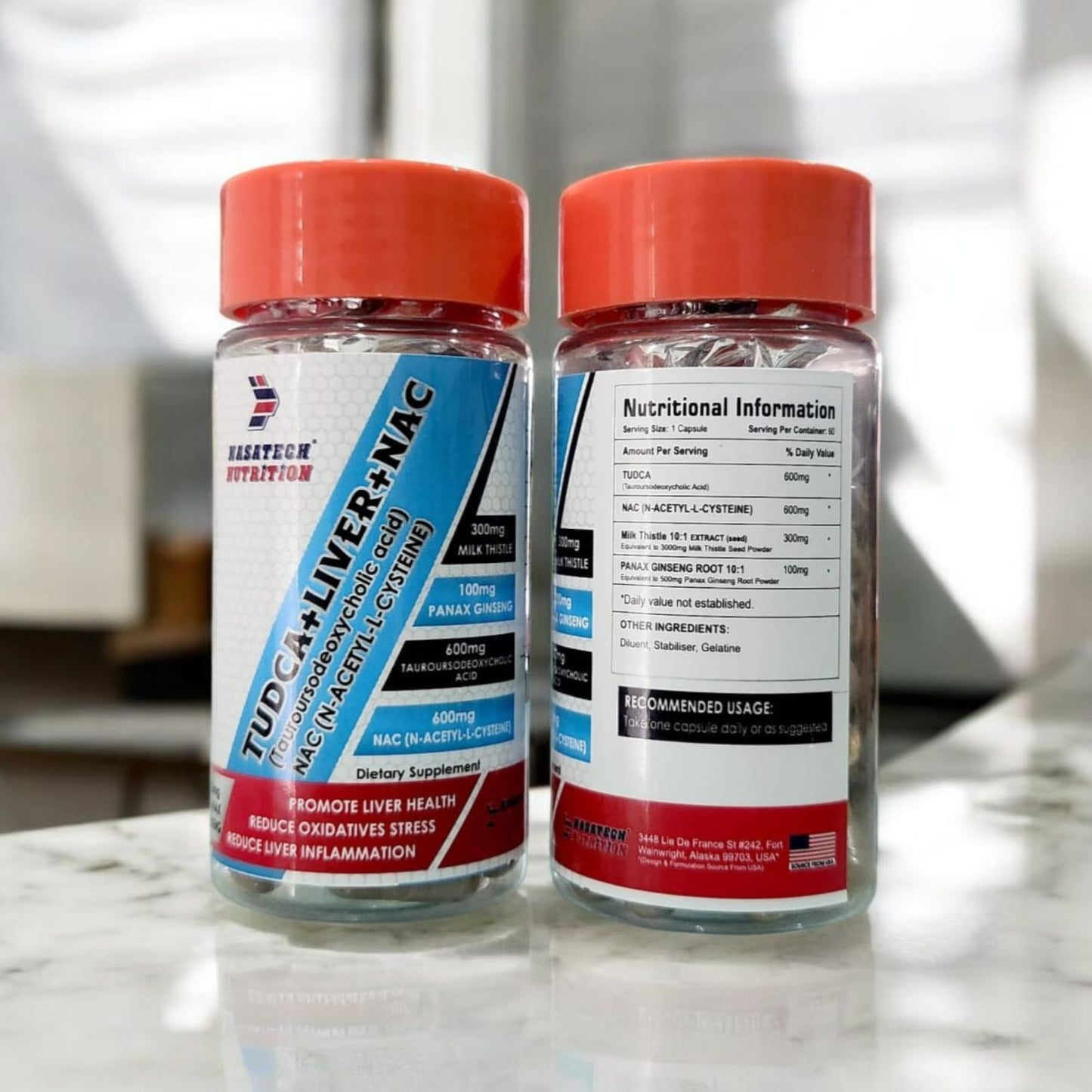 Nasatech Nutrition TUDCA+Liver+NAC 60 Capsules