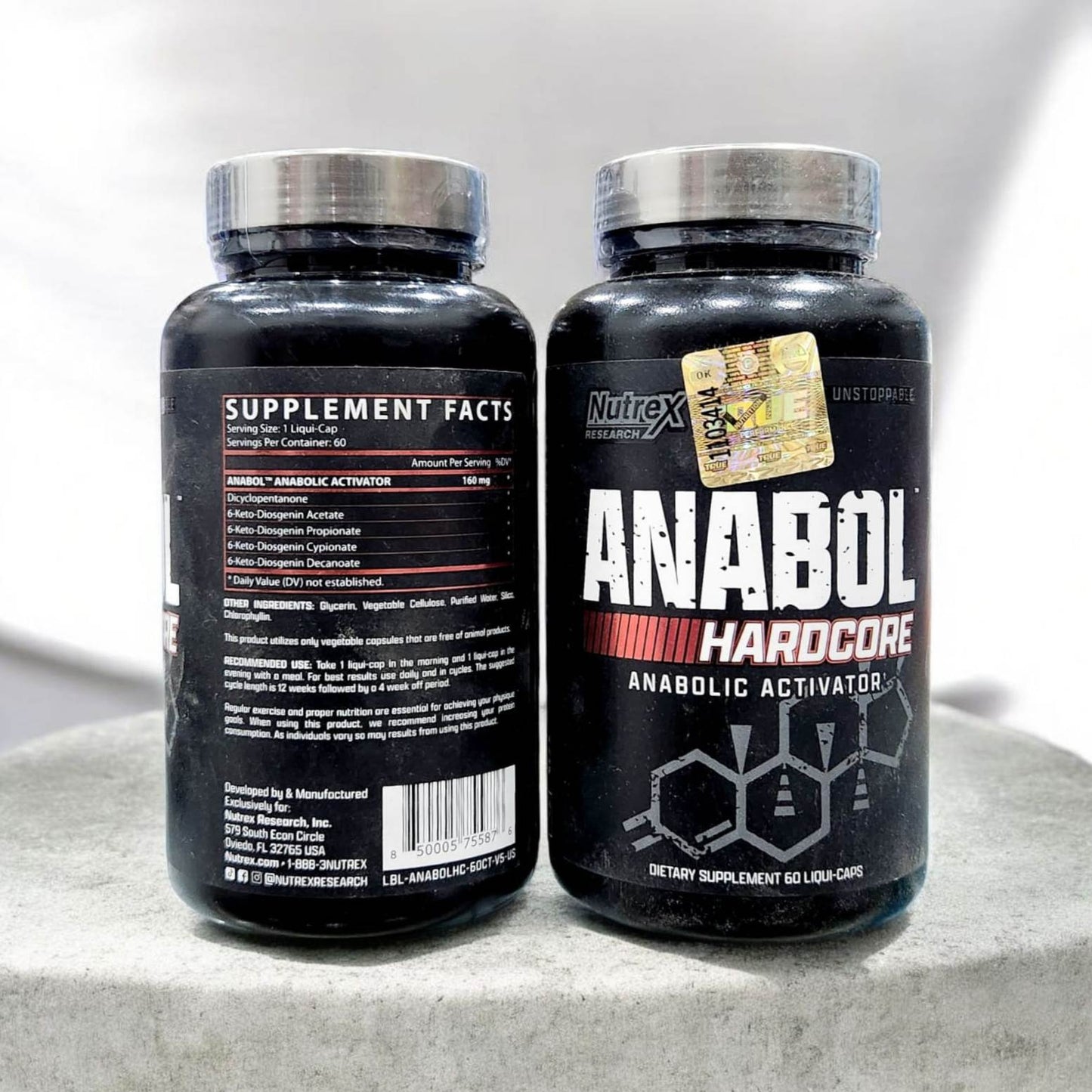 Nutrex Research, Anabol Hardcore, 160 mg, 60 Liqui-Capsules