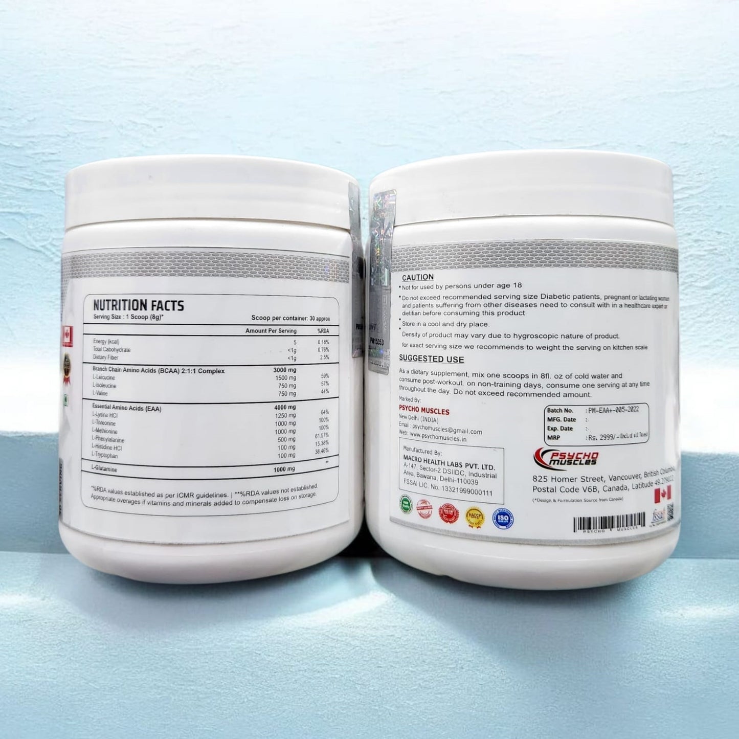 Psycho Muscles EAA+ 240g 30 Servings