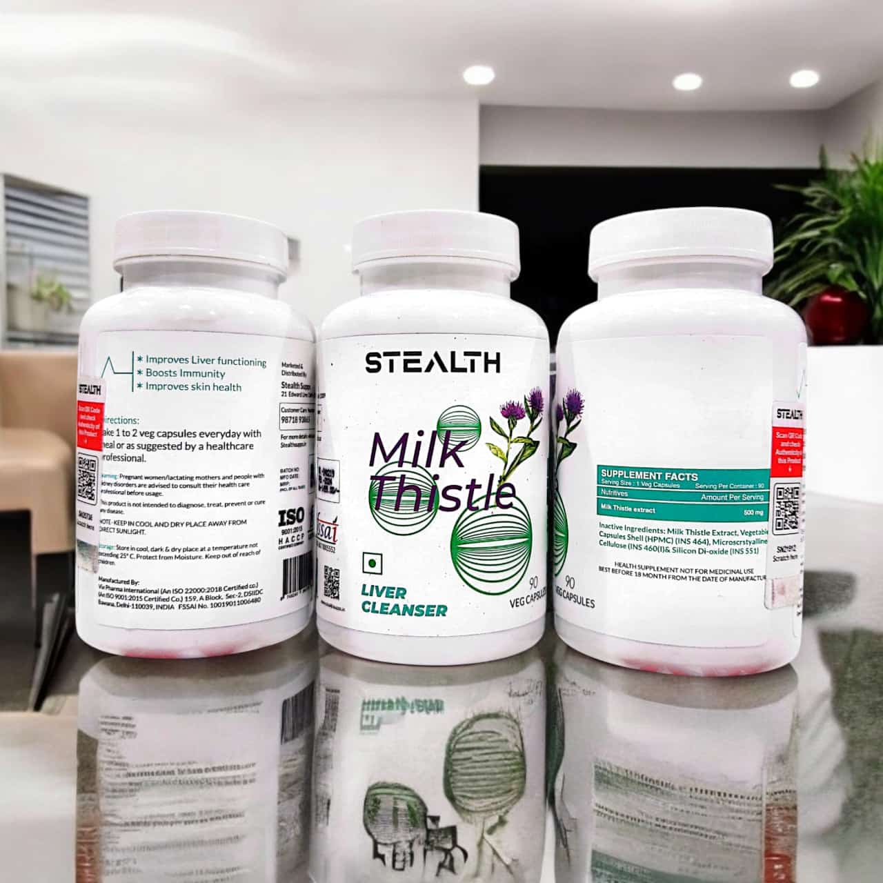 Stealth Supps Milk Thistle 90 Veg Capsules