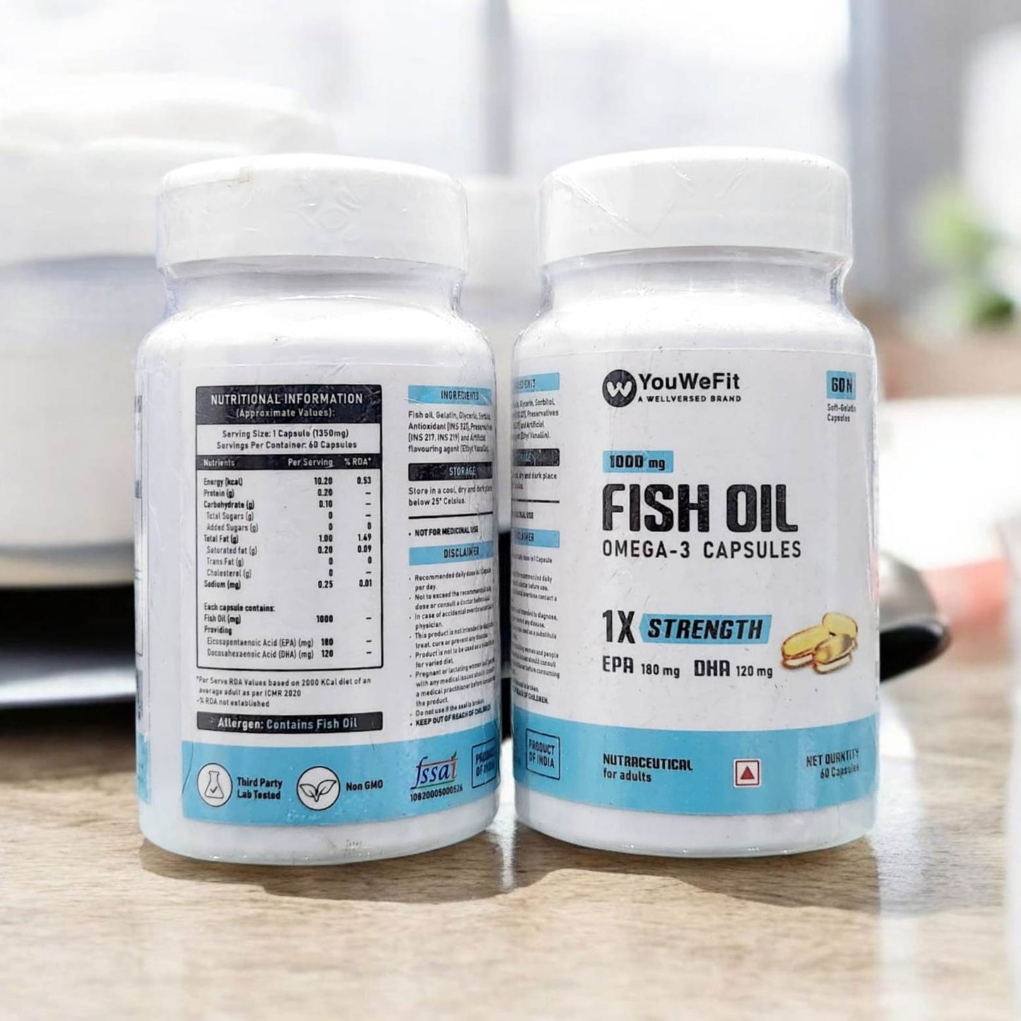 YouWeFit Omega-3 Fish Oil 60 softgels