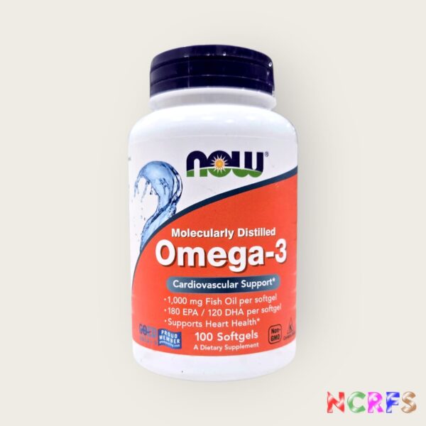 Now Omega-3 1000mg Fish Oil Softgels