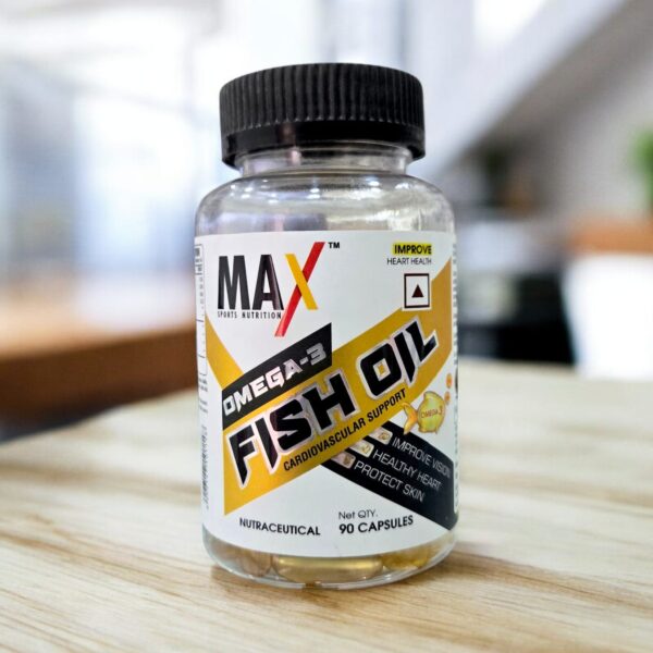 Max Sports Fish Oil, 1000mg Fish Oil 90 Softgel Capsules (Copy)