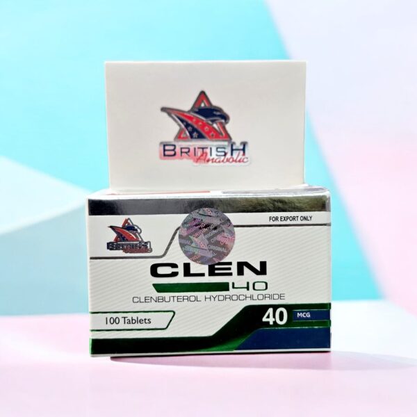 British Anabolic Clen Clenbuterol 40MCG 100 Tablets – QR Code Verified