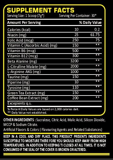Nasatech AK47 Preworkout 60 Servings