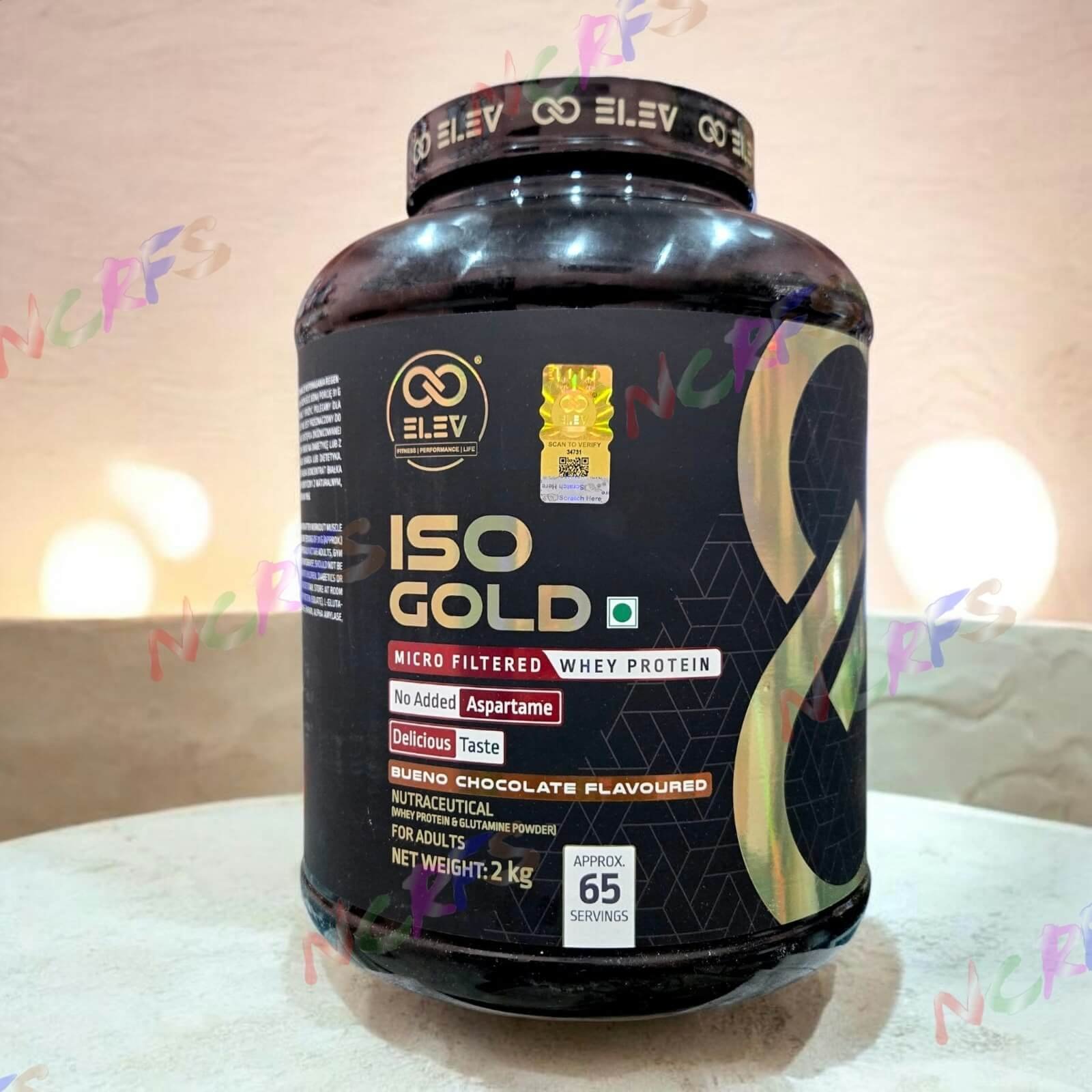 Elev ISO GOLD 2 Kg Whey Protein Powder 65 Servings