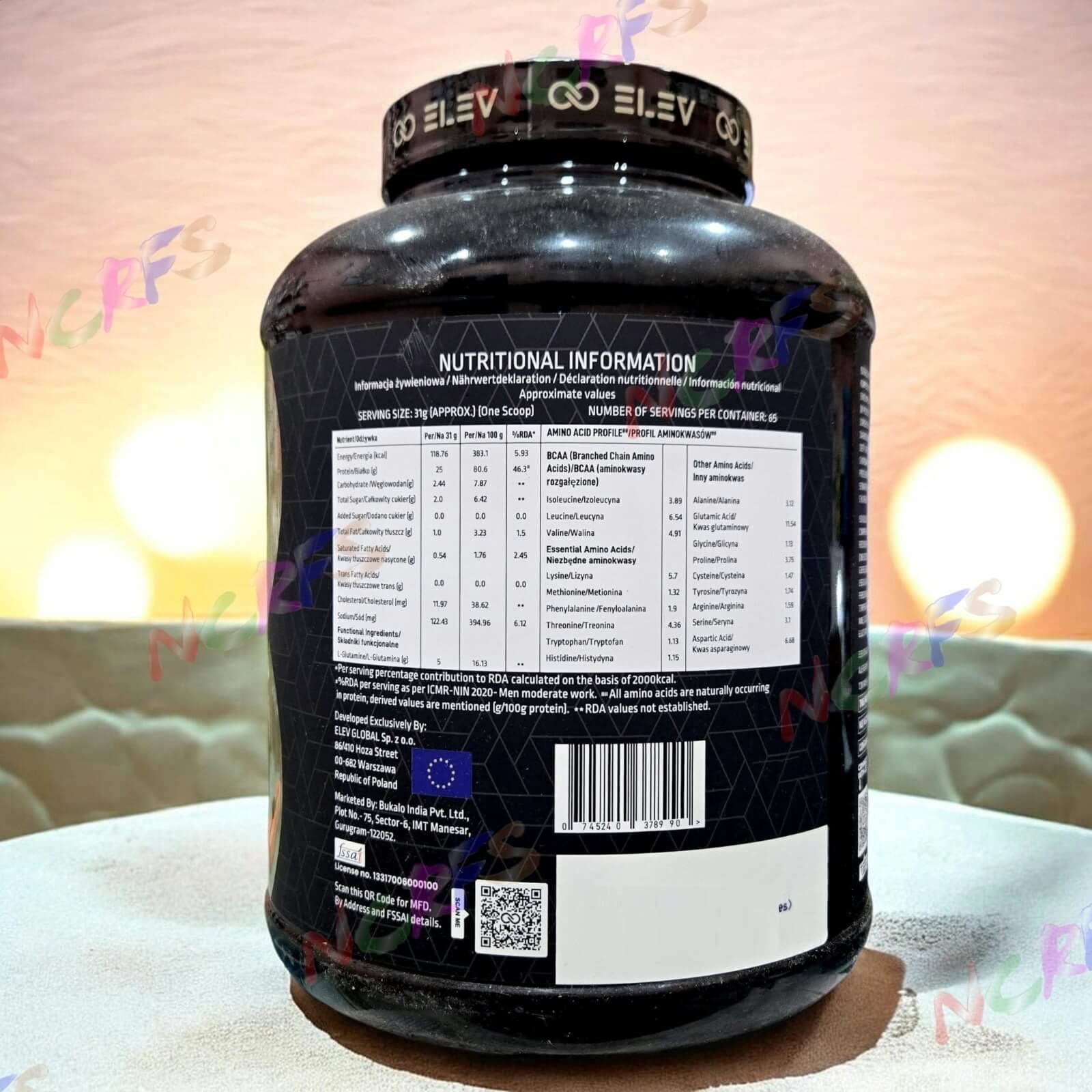 Elev ISO GOLD 2 Kg Whey Protein Powder 65 Servings