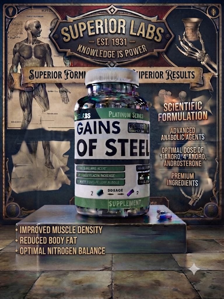 Superior Labs Gains of Steel 150 Capsules