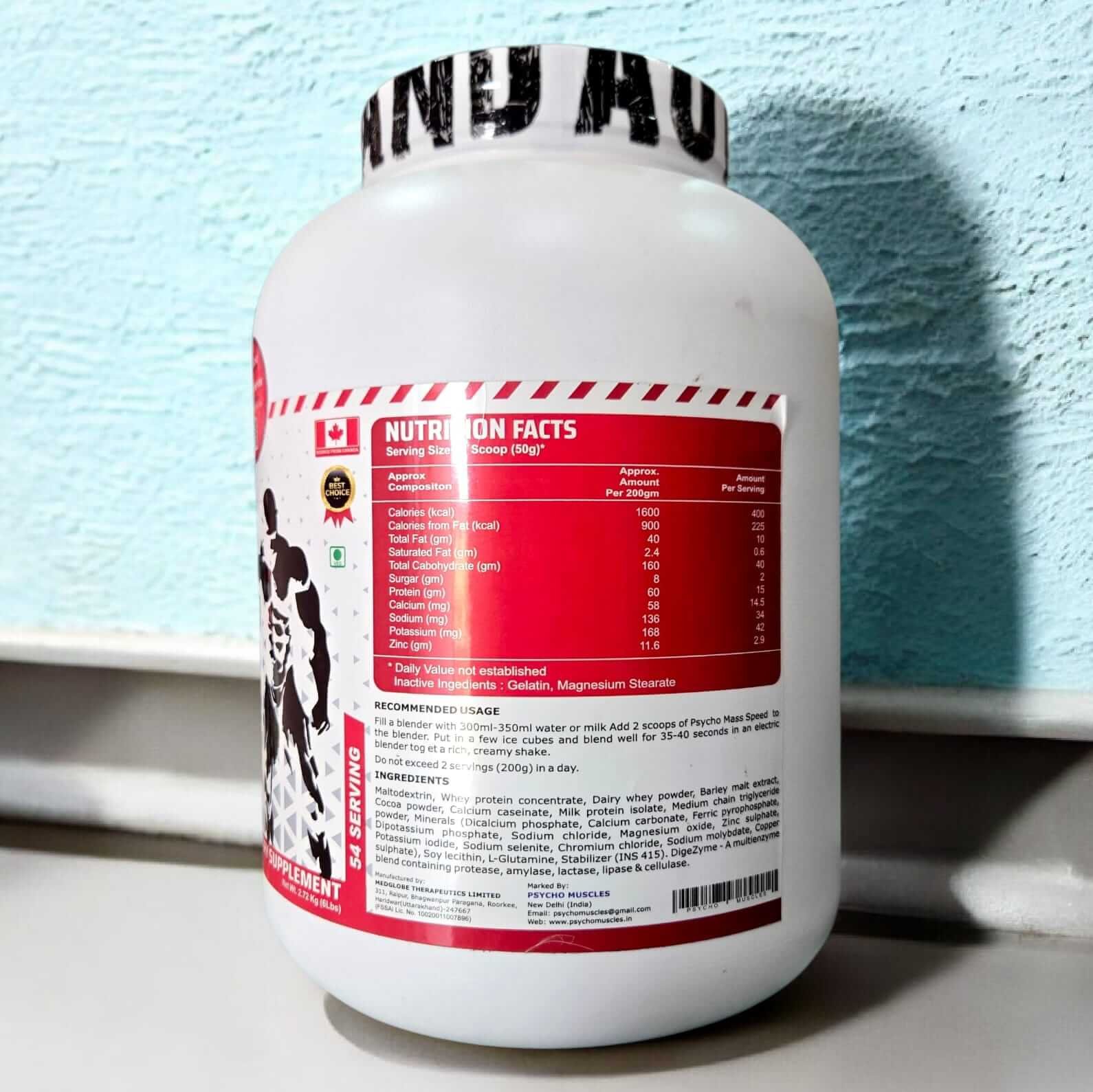 Psycho Muscles Mass Speed Gainer