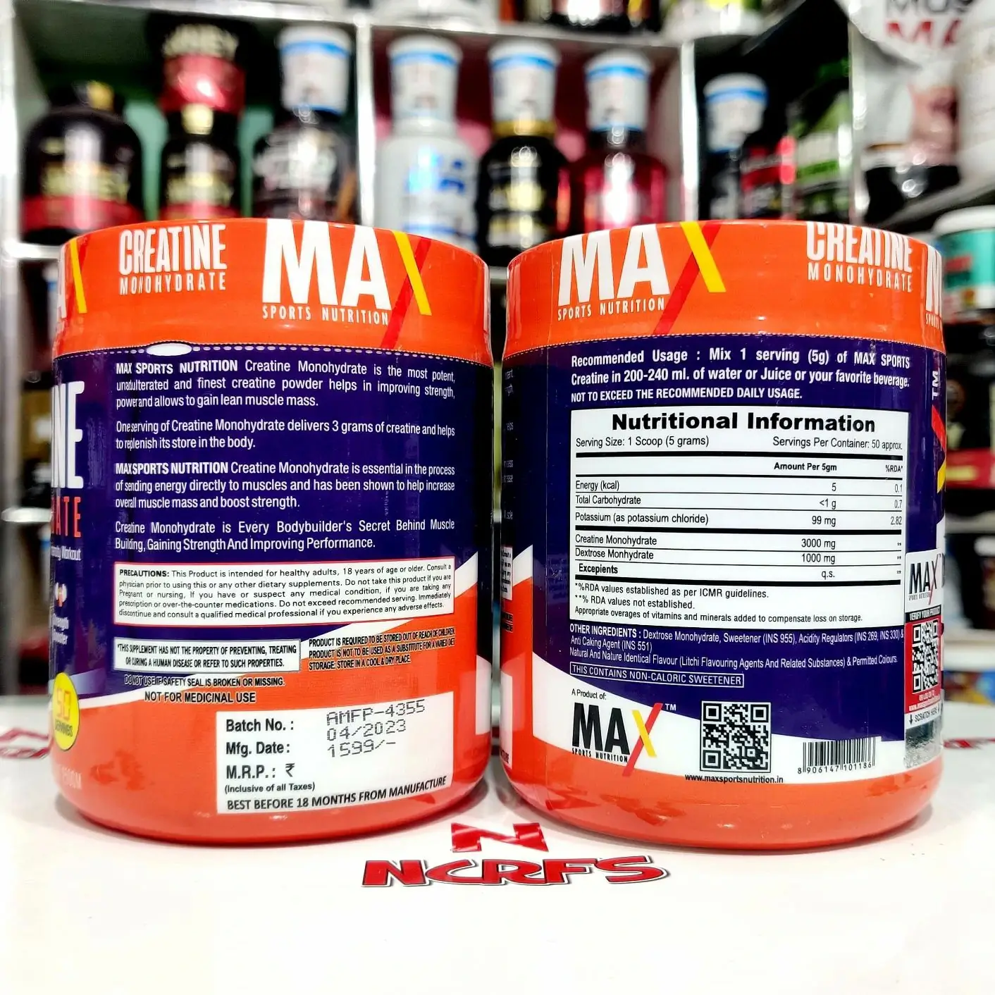 Max Sports Nutrition Creatine 50 Servings