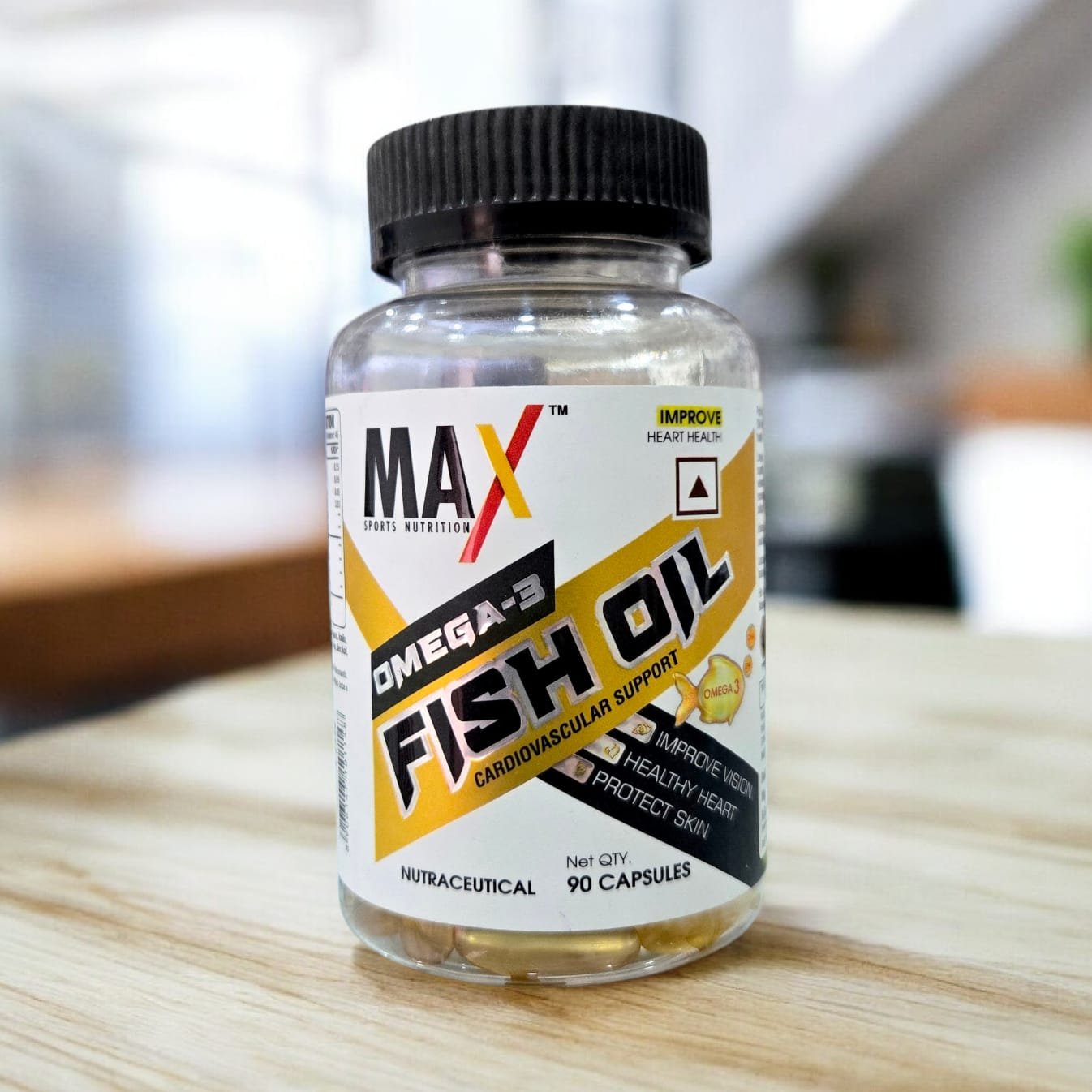 Max Sports Nutrition Fish Oil 90 Capsules 45 Servings