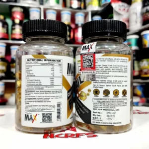 Max Sports Nutrition Fish Oil 90 Capsules 45 Servings