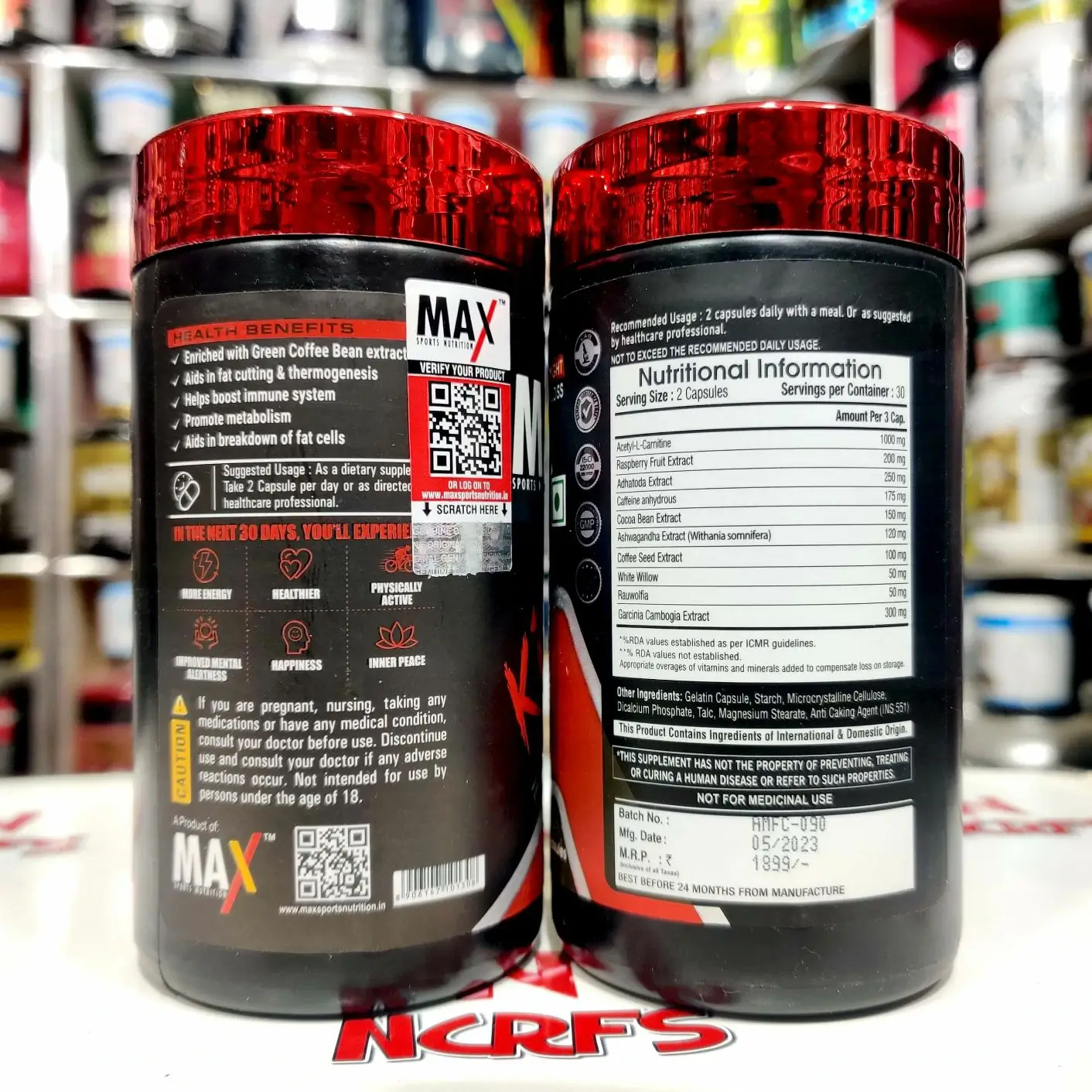Max Sports Nutrition Killer Fat Burner 60 Capsules