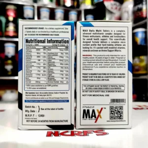 Max Sports Nutrition Multivitamin 60 Tablets