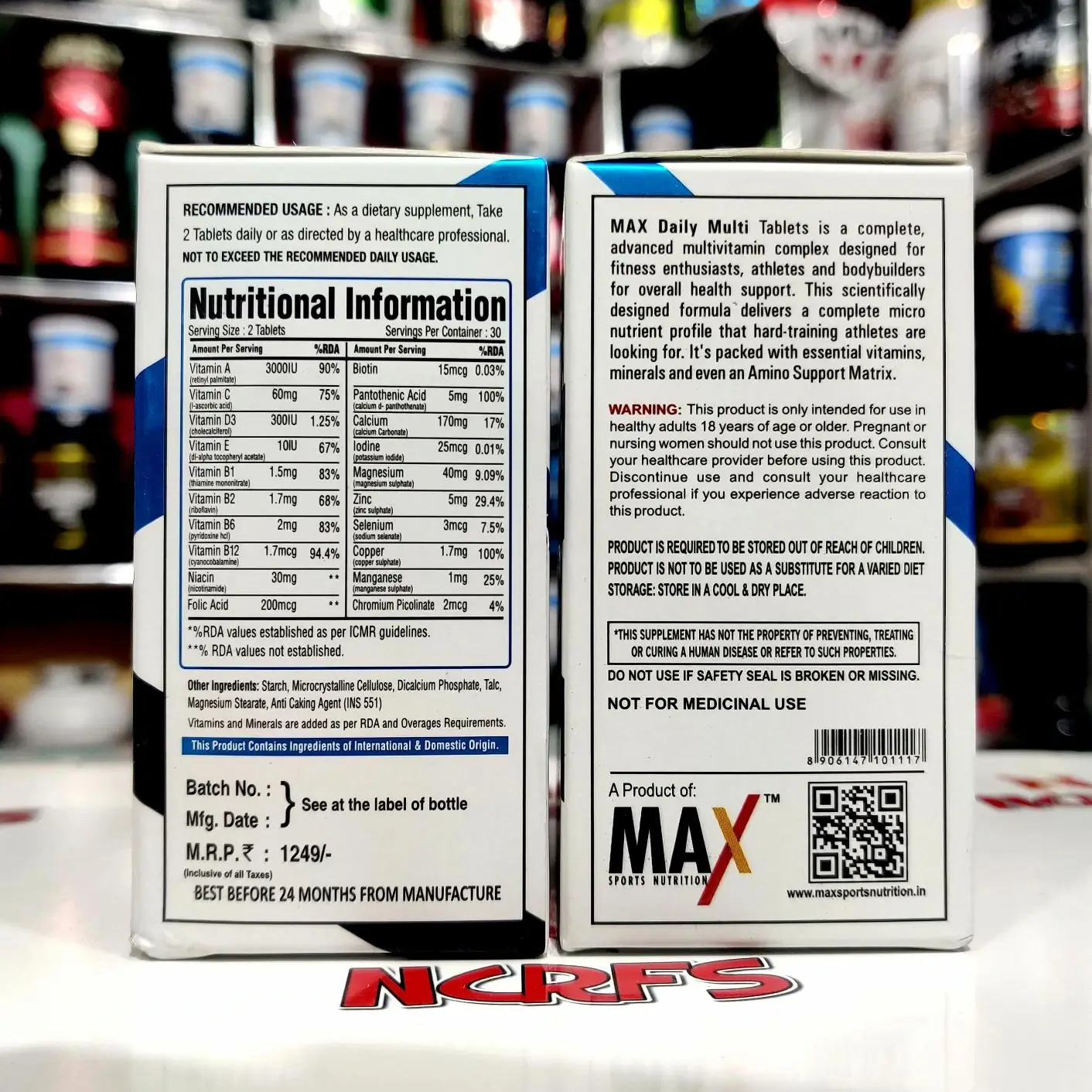 Max Sports Nutrition Multivitamin 60 Tablets