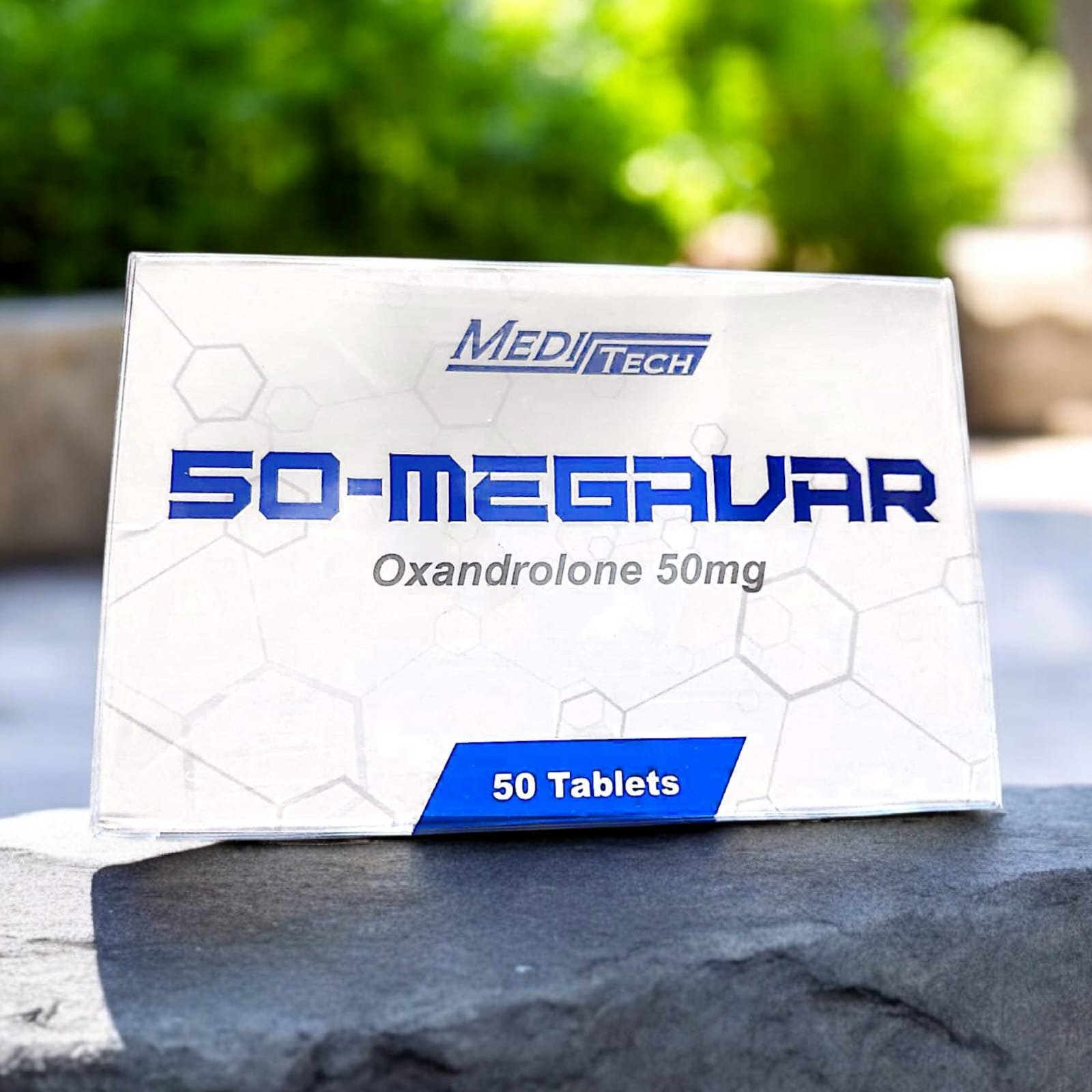 Meditech Pharma Megavar Oxandrolone 50mg 50 Tablets (Original) – Dual Verification Code