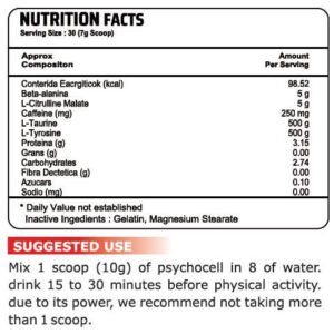 Psycho Muscles Psychocell Xtreme Tiger Blood 30 Servings