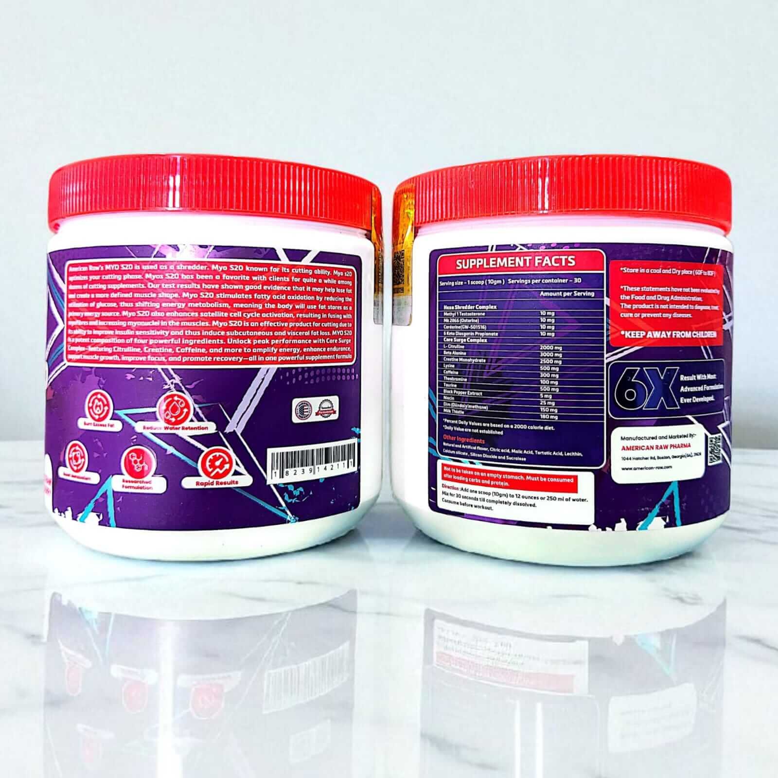 American Raw MYO S20 MYO+Pro Hormones 300G