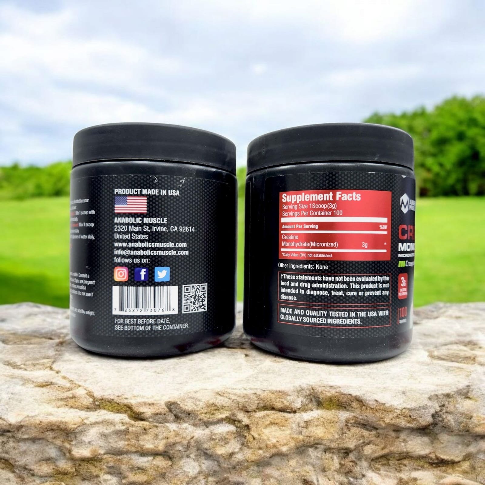 Anabolic muscle Creatine 100 servings USA