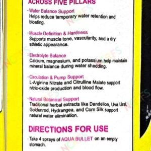 Humongous Pharma Aqua bullet Advance Diuretic Burner with L-Arginine & Citrulline Malate