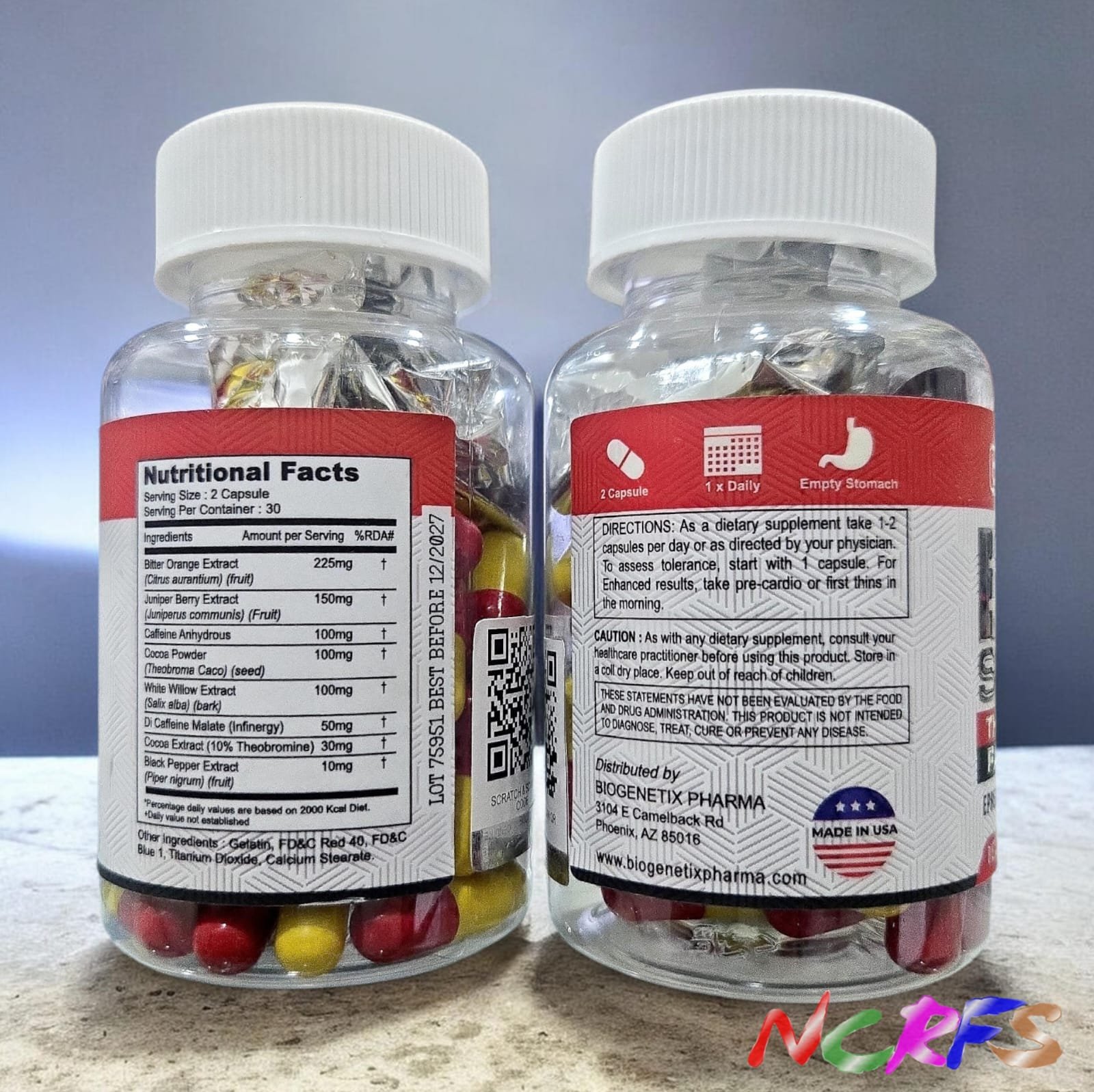 Biogenetix ECA STACK 60 Rapid Release Capsules