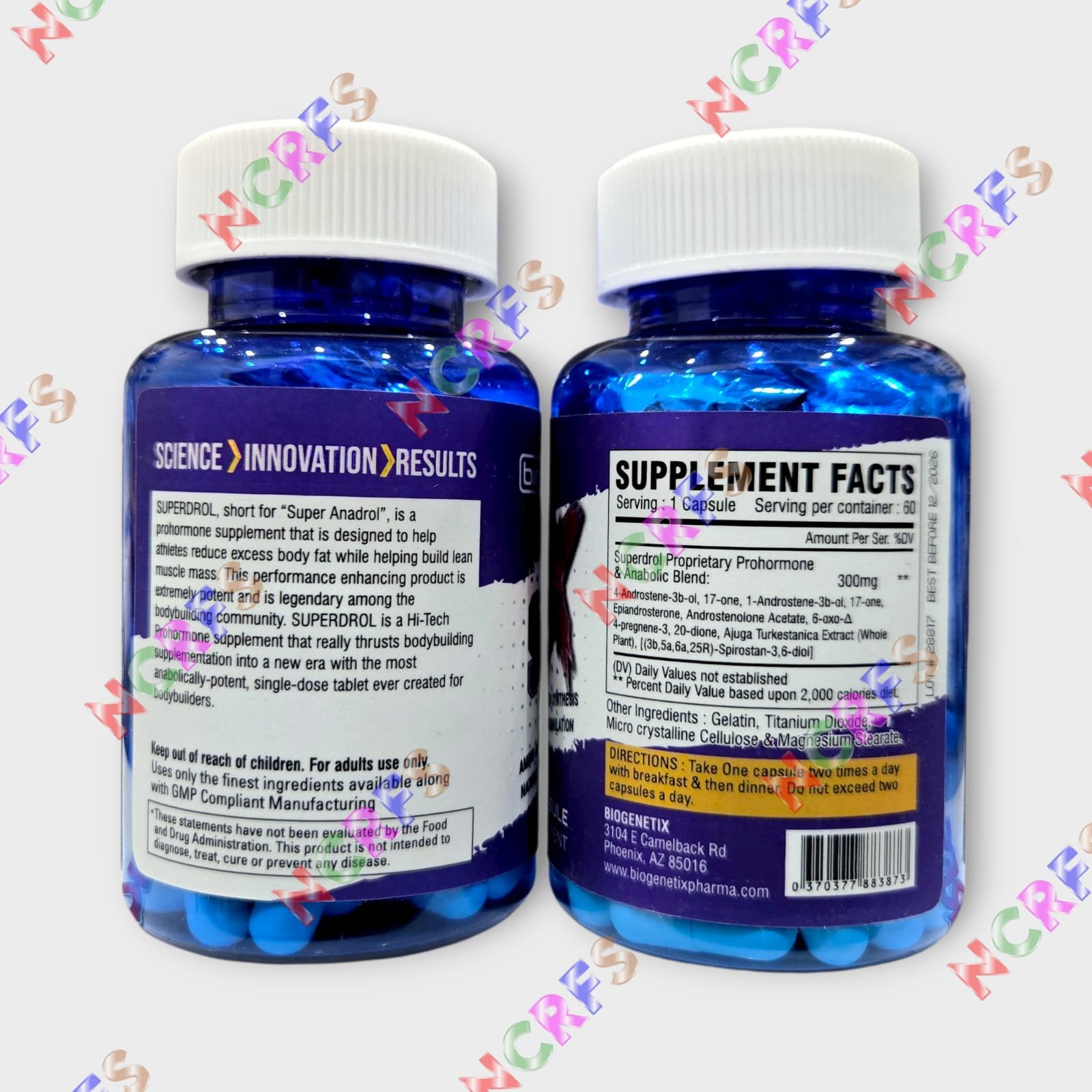 Biogenetix Superdrol 300mg 60 Capsules