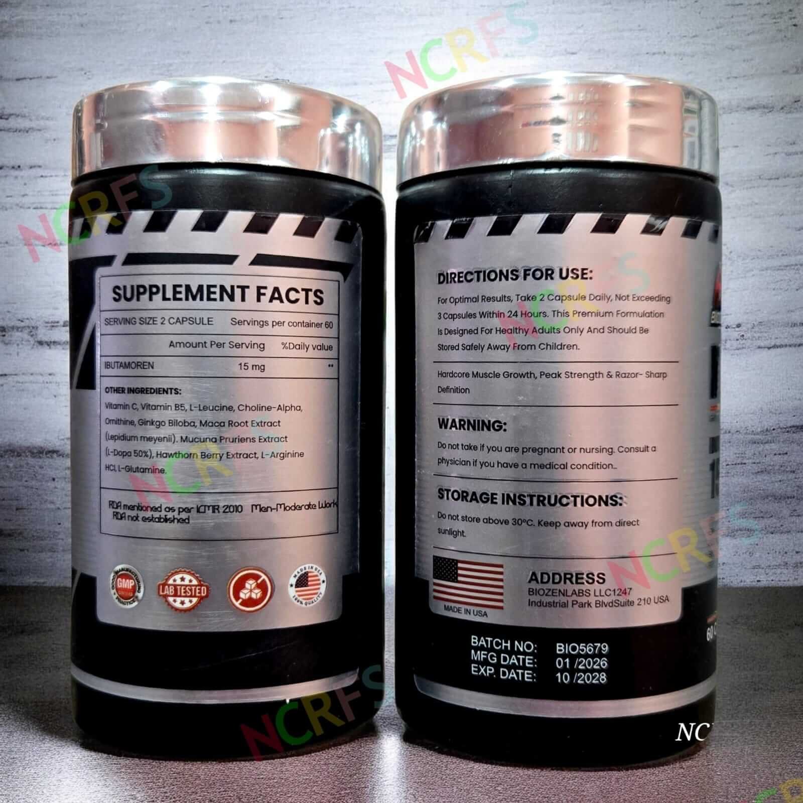 Biozen Labs IBUTAMOREN MK677 15mg 60 Capsules